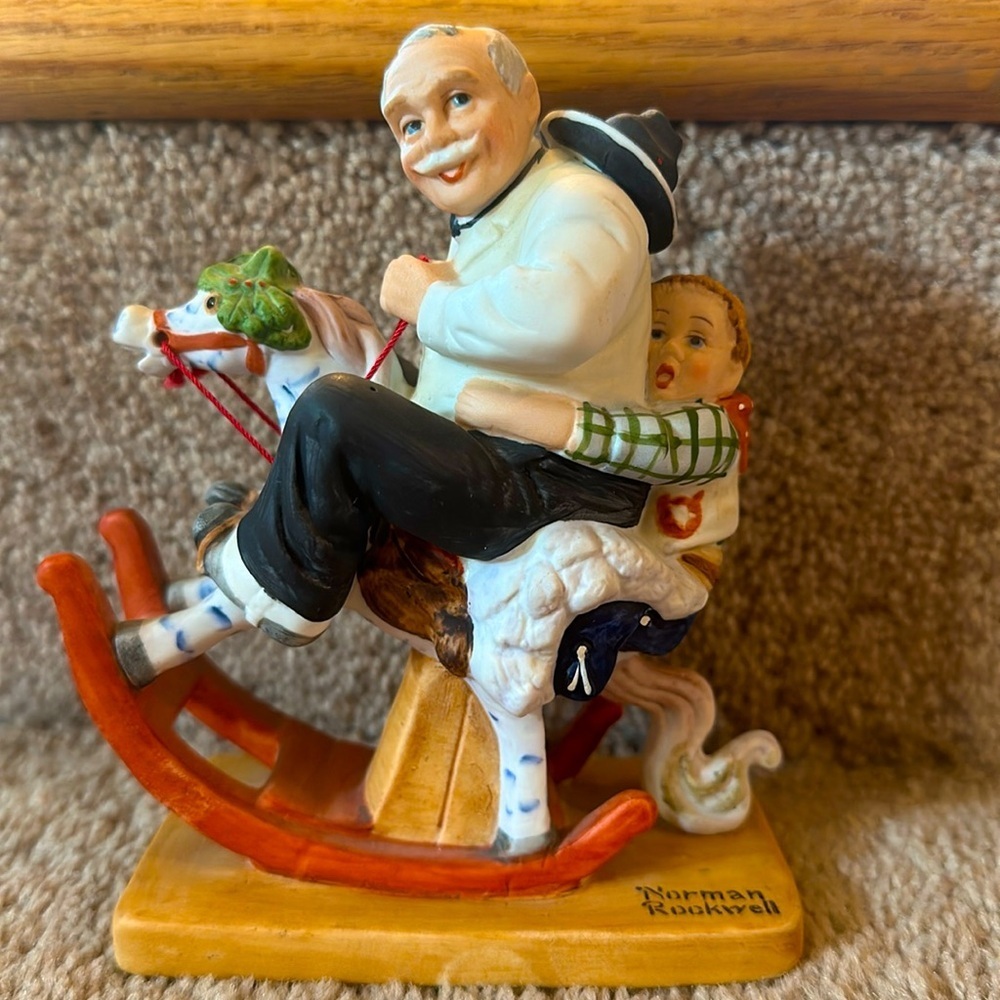 Norman Rockwell "Gramps at the Reins" Figurine
